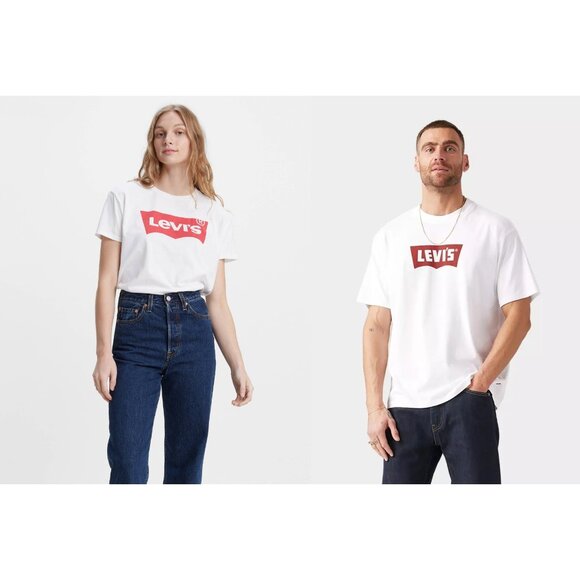 LEVI’S Vintage Medium White Crew Neck T-Shirt - Picture 1 of 10